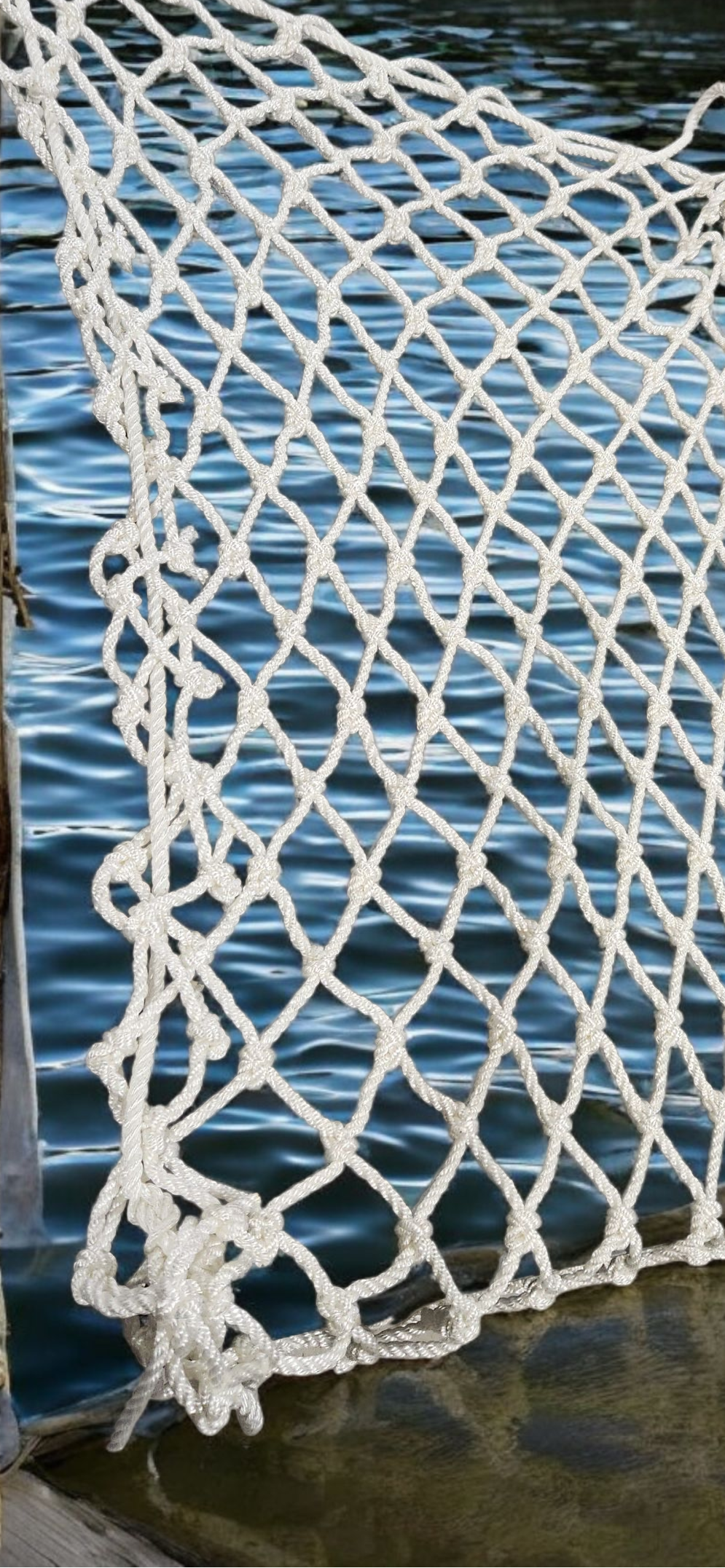 K360-3": White color, 4'W x 8'L, roped