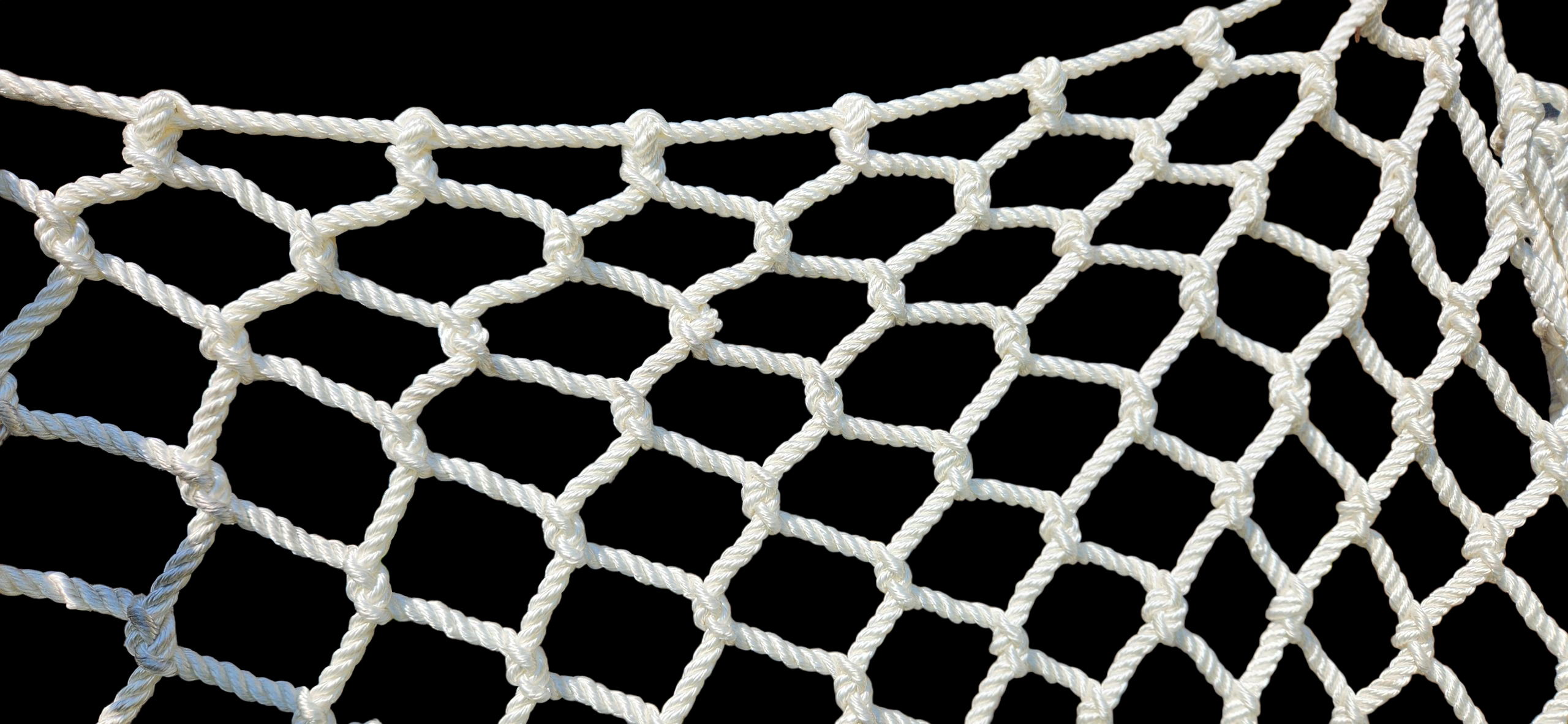 White, 3/8" rope, 3" x 3" mesh cargo net